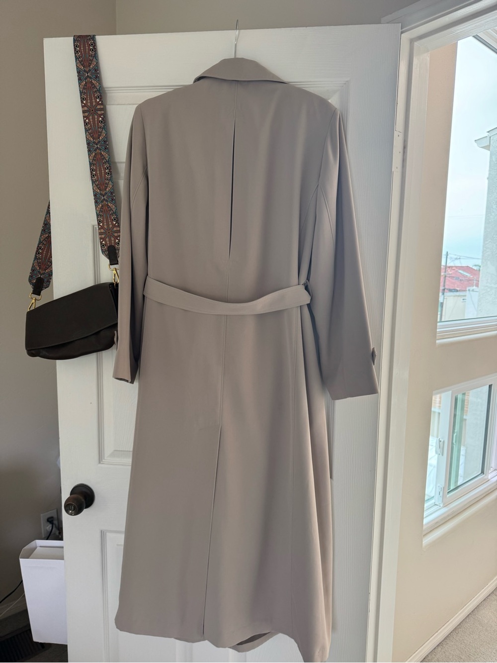 Gallery Taupe Trench Coat - Picture 4 of 12